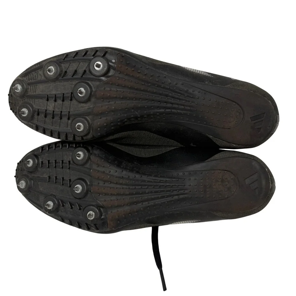 Adidas SprintstarTrack Spikes‎ Black Silver Sprinting Shoes IG9908 Mens 7.5